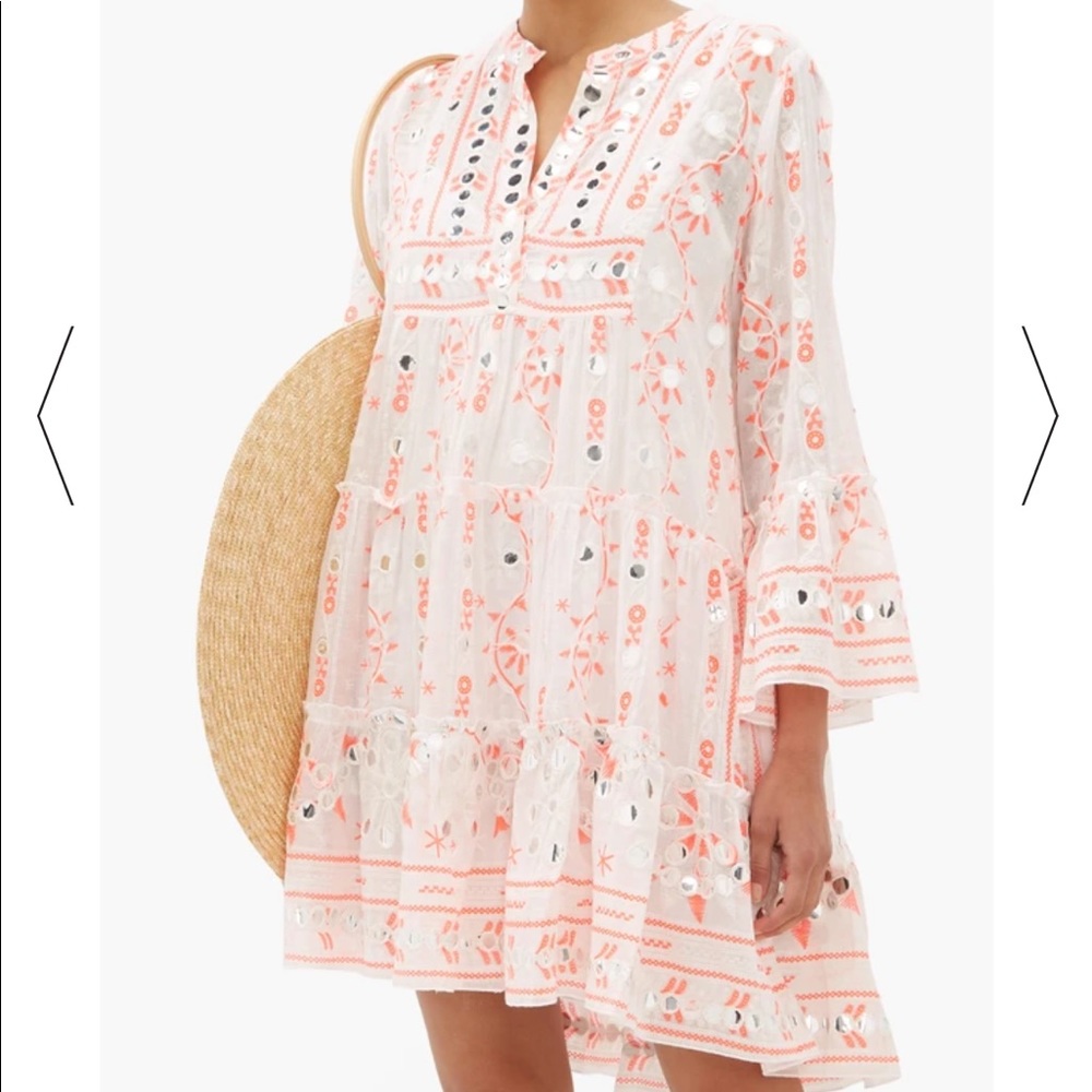 FINAL. Juliet Dunn Sequin Cotton Dress